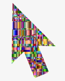 Square,triangle,symmetry - Colorful Mouse Cursor Png, Transparent Png, Transparent PNG