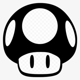 Mario Novosel Mushroom Clipart Black And White Stunning - Mario Mushroom Png, Transparent Png, Transparent PNG