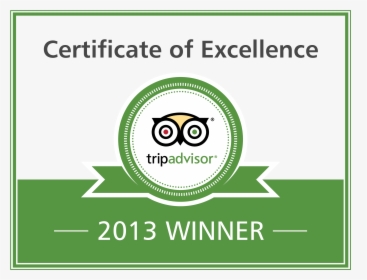 2013 Trip Advisor Certificate Of Excellence Southern - Tripadvisor Certificate Of Excellence 2013, HD Png Download, Transparent PNG