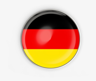 Round Button With Metal Frame - Germany Flag Button Png, Transparent Png, Transparent PNG