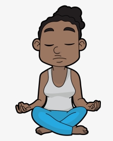 Transparent Meditation Png - Meditation Cartoon Transparent, Png Download, Transparent PNG