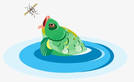 Fish Eating Bug Clipart, HD Png Download, Transparent PNG
