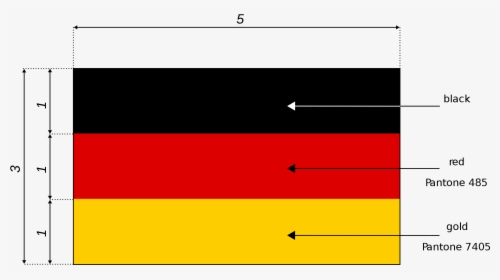 Germany Flag Dimension, HD Png Download, Transparent PNG