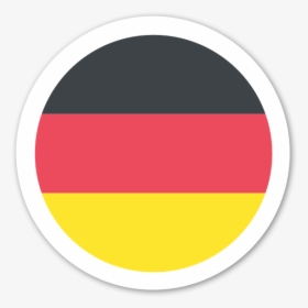 Germany Flag Sticker - Circle, HD Png Download, Transparent PNG