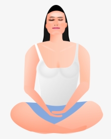 Lady In Meditation Clip Arts - Meditation Clipart Png Free, Transparent Png, Transparent PNG