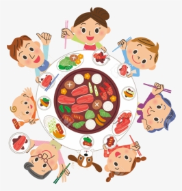 Eating Family Clipart Free Clip Art Transparent Png - Family Clipart Png Transparent Sticker, Png Download, Transparent PNG