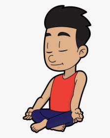Meditation Clipart Man Meditation - Cartoon Meditation Png, Transparent Png, Transparent PNG
