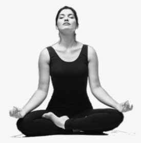 #girl #women #yoga #meditation #grey - Kumbhaka Pranayama, HD Png Download, Transparent PNG