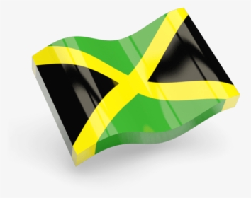 Jamaica Flag Icon Wave - Jamaican Flag Transparent Background, HD Png Download, Transparent PNG