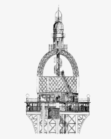 A Torre Eiffel - Technical Drawing, HD Png Download, Transparent PNG