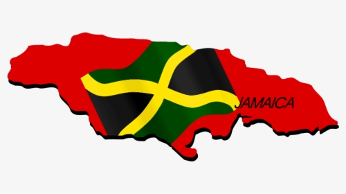 Red Map Of Jamaica, HD Png Download, Transparent PNG