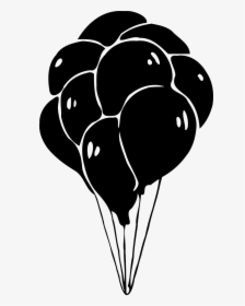 Clipart Black And White Balloon, HD Png Download, Transparent PNG