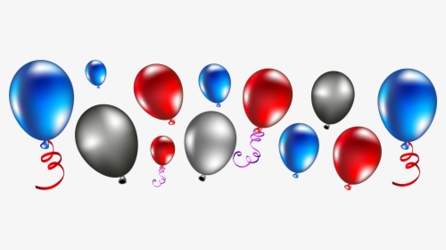 Balloons Red And Blue Png, Transparent Png, Transparent PNG