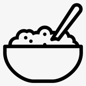 Soup Clipart Hot Porridge - Rice Bowl Icon Png, Transparent Png, Transparent PNG