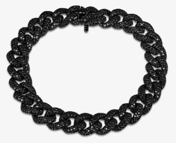 Black Diamond Cuban Link Bracelet, HD Png Download, Transparent PNG