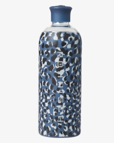 Glass Water Bottle, Dusty Blue Spot - Water Bottle, HD Png Download, Transparent PNG