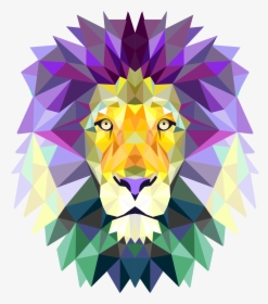 Kratos - Geometric Lion No Background, HD Png Download, Transparent PNG