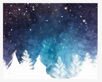 #winter #snow #background #sky - Winter Snow Cartoon Background, HD Png Download, Transparent PNG