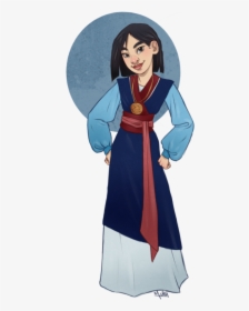 Mulan, In The Outfit She Worse At The End Of The Film - Princess Mulan, HD Png Download, Transparent PNG