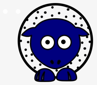 White With Black Polka-dots And Blue Feet Wider Body - Clip Art, HD Png Download, Transparent PNG