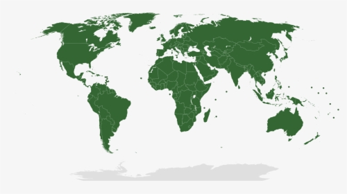 2000px United Nations Members 28green E2 80 93grey - Convention On The Rights Of The Child Countries, HD Png Download, Transparent PNG