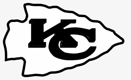 Kansas City Chiefs Logo Black And Ahite - Kansas City Chiefs Logo Transparent, HD Png Download, Transparent PNG