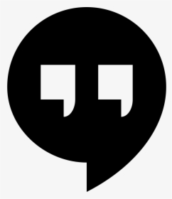 Transparent Hangouts Icon Png - Google Hangouts Logo Png White, Png Download, Transparent PNG