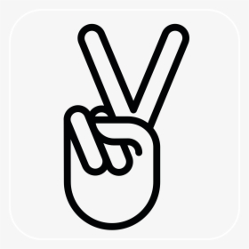 Peace Sign Hostted Download Png Clipart - Peace Sign Icon Transparent Background, Png Download, Transparent PNG