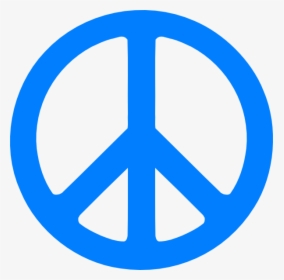 Blue Peace Sign Svg Clip Arts - Blue Peace Sign Png, Transparent Png, Transparent PNG