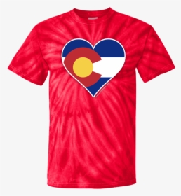How To Tie Dye Shirts Heart , Transparent Cartoons - Colorado State Flag, HD Png Download, Transparent PNG