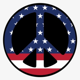 Us 43 Star Flag Peace Symbol B Scallywag Peacesymbol - Grey And White Star Lamp Shade, HD Png Download, Transparent PNG