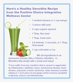 Smoothie Recipe - Vegetable Juice, HD Png Download, Transparent PNG