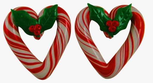 Heart Shaped Christmas Earrings For Pierced Ears - Heart, HD Png Download, Transparent PNG