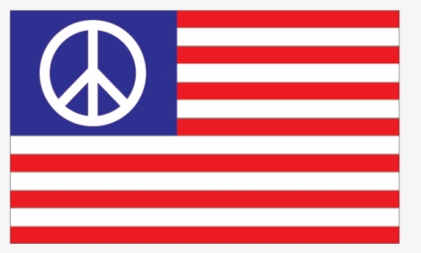 Us Flag With Peace Sign, HD Png Download, Transparent PNG