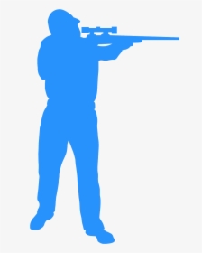 Silhouette Of Hunter Standing Up, HD Png Download, Transparent PNG