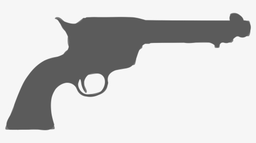 Silhouette Arme 06 Clip Arts - Revolver Silhouette, HD Png Download, Transparent PNG