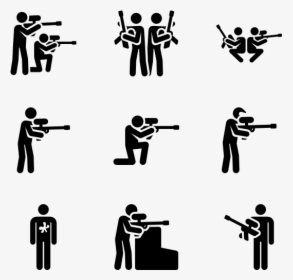 Paintball Pictograms - Paintball Pictogram, HD Png Download, Transparent PNG
