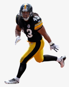 Nfl Pittsburgh Football Bowl American Xlv Sport Clipart - Defensive Football Player Png, Transparent Png, Transparent PNG