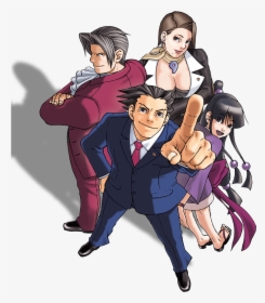 Ace Attorney Wiki - Ace Attorney Trials And Tribulations Edgeworth, HD Png  Download , Transparent Png Image - PNGitem