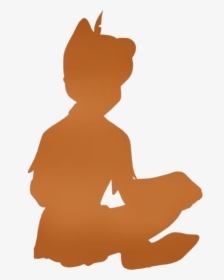 Peter Pan Png Transparent Images - Peter Pan Sitting Silhouette, Png Download, Transparent PNG