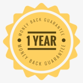Transparent Money Back Guarantee Png - 1 Year Money Back Guarantee, Png Download, Transparent PNG