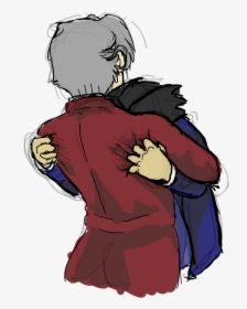 Just Wanted To Draw A Cute Miles Comforting Phoenix - Cartoon, HD Png Download, Transparent PNG