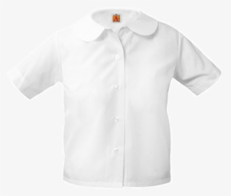 White Blouse Round Collar, HD Png Download, Transparent PNG
