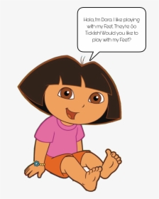 Transparent Tickles Clipart - Dora The Explorer Dora Feet, HD Png Download, Transparent PNG