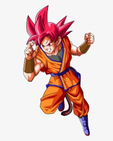 Super Saiyan God Goku Jr Dragonball - Goku Ssj God Png, Transparent Png, Transparent PNG