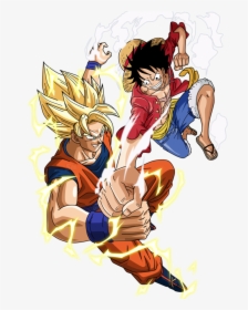 Son Goku And Luffy, HD Png Download, Transparent PNG