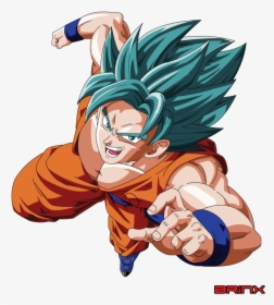 Ssgssj Goku Vector By Brinx Dragonball Dbz - Dragon Ball Z Goku Vector, HD Png Download, Transparent PNG