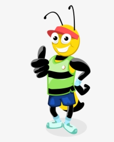 Transparent Fitness Clip Art - Honey Bee Animation, HD Png Download, Transparent PNG