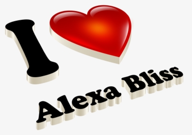 Alexa Bliss Heart Name Transparent Png - Khaled Name, Png Download, Transparent PNG