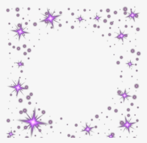 Ftestickers Frame Glitter Sparkle Purple - Purples Glitter Frame Transparent, HD Png Download, Transparent PNG